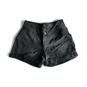 Aerie Charcoal High-Waisted Shorts